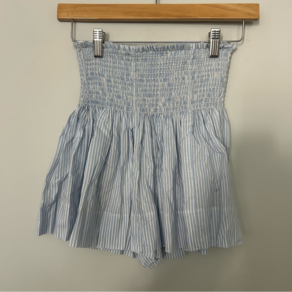 KOCH Erica Blue White Striped Shorts